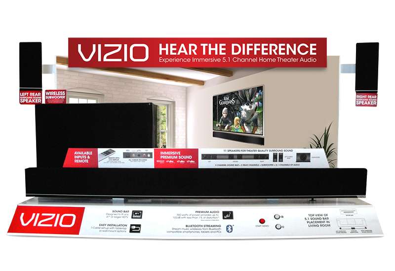 Vizio 5.1 Soundbar Display