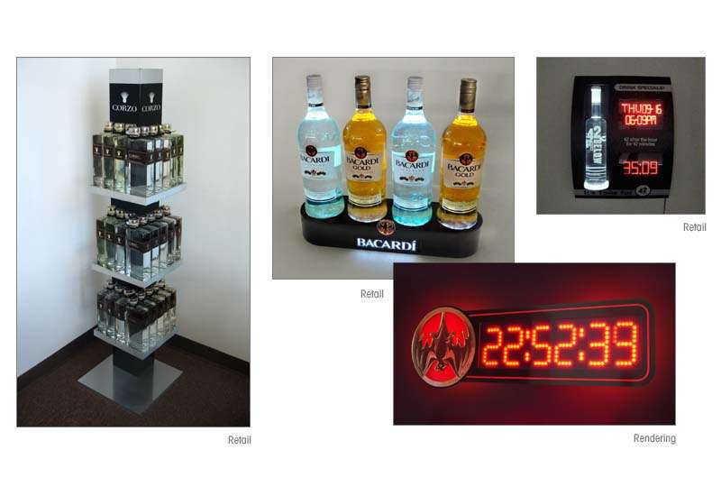 Bacardi Glorifiers & Displays