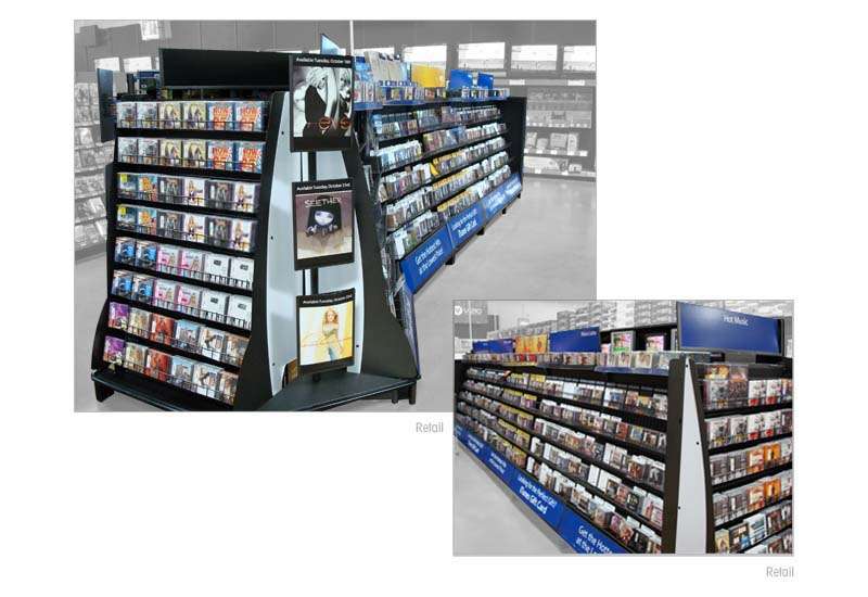Walmart DVD Aisle Display